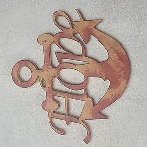 Wooden Sign " Hope " With An Anchor ⚓️